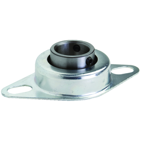 CLESCO F2PS-BL-075 Ball Bearing, Pressed Steel Housing, Self-Aligning, Standard F2PS-BL-075